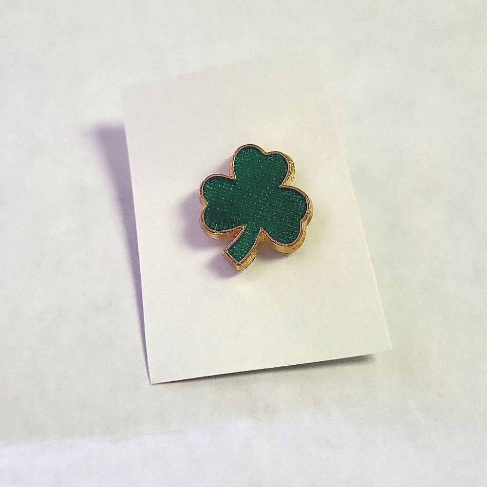 Shamrock Pin For Saint Patricks Day